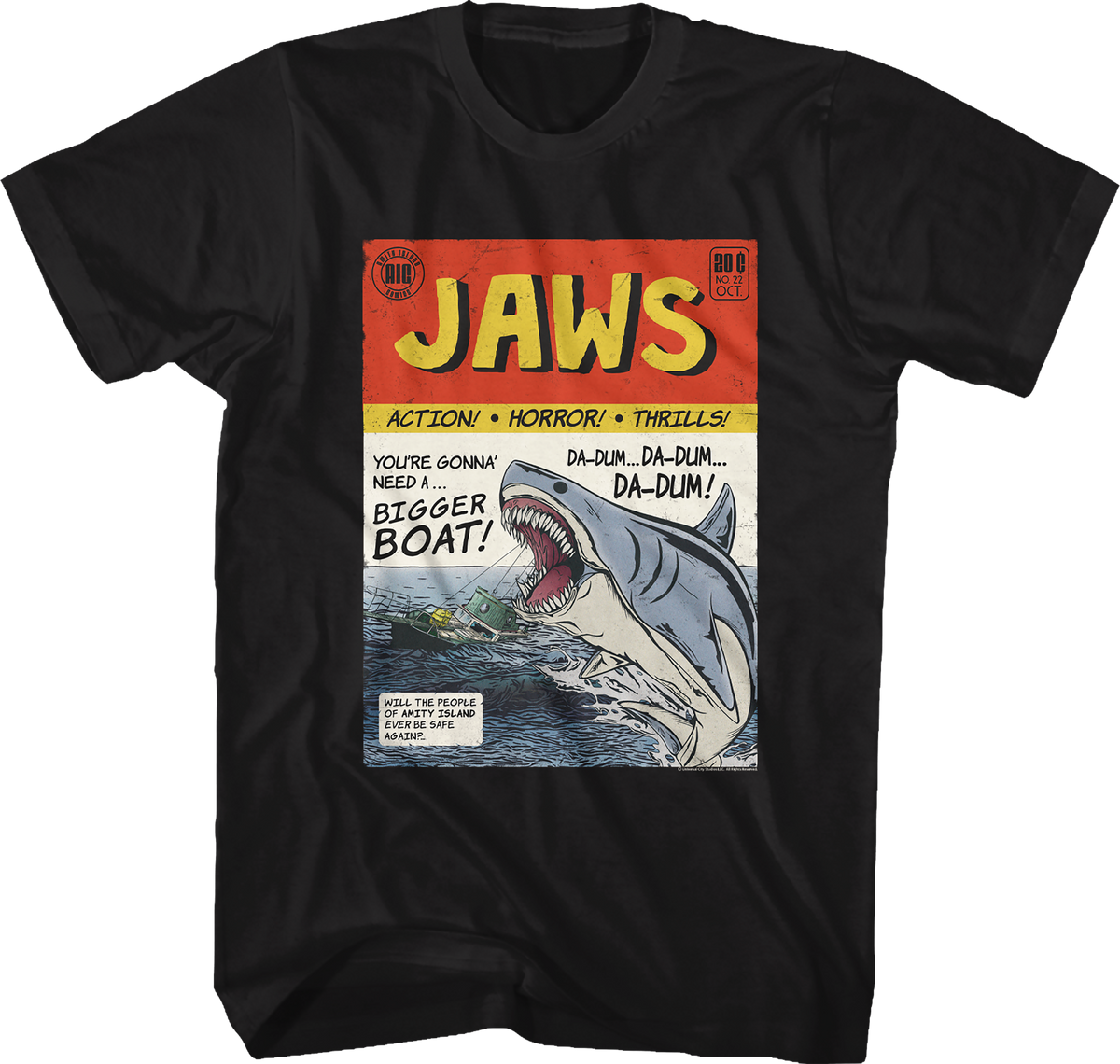 Comic Book Jaws T-Shirt product image 1