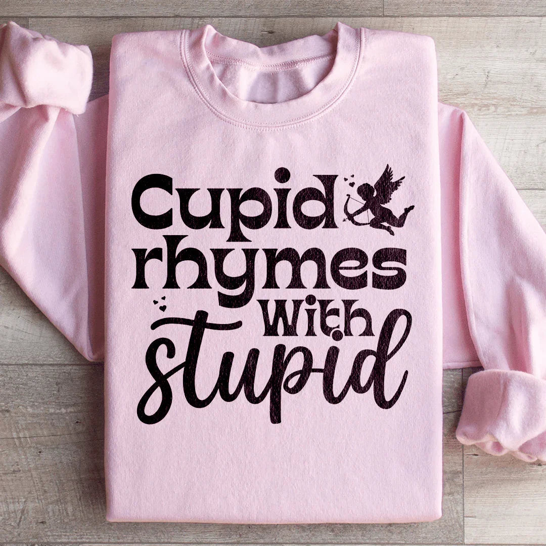 \"Cupid Rhymes With Stupid\" – Sarcastic Anti-Valentine product image 4