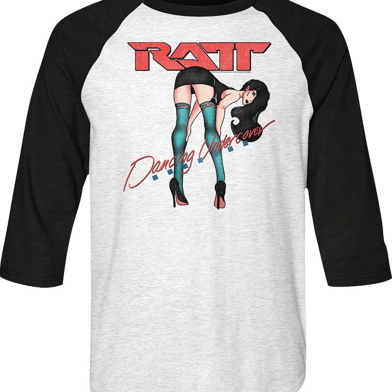 Dancing Undercover Ratt Raglan Baseball Shirt product image 1