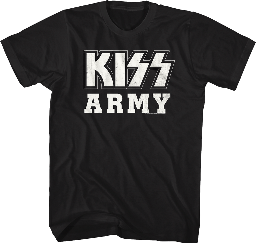 Distressed KISS Army Shirt product image 1
