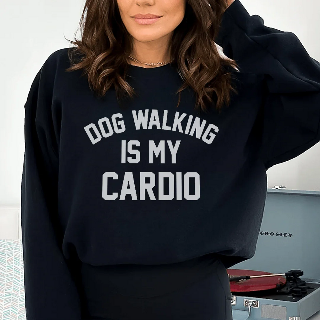 Dog Walking Is My Cardio Sweatshirt product image 2