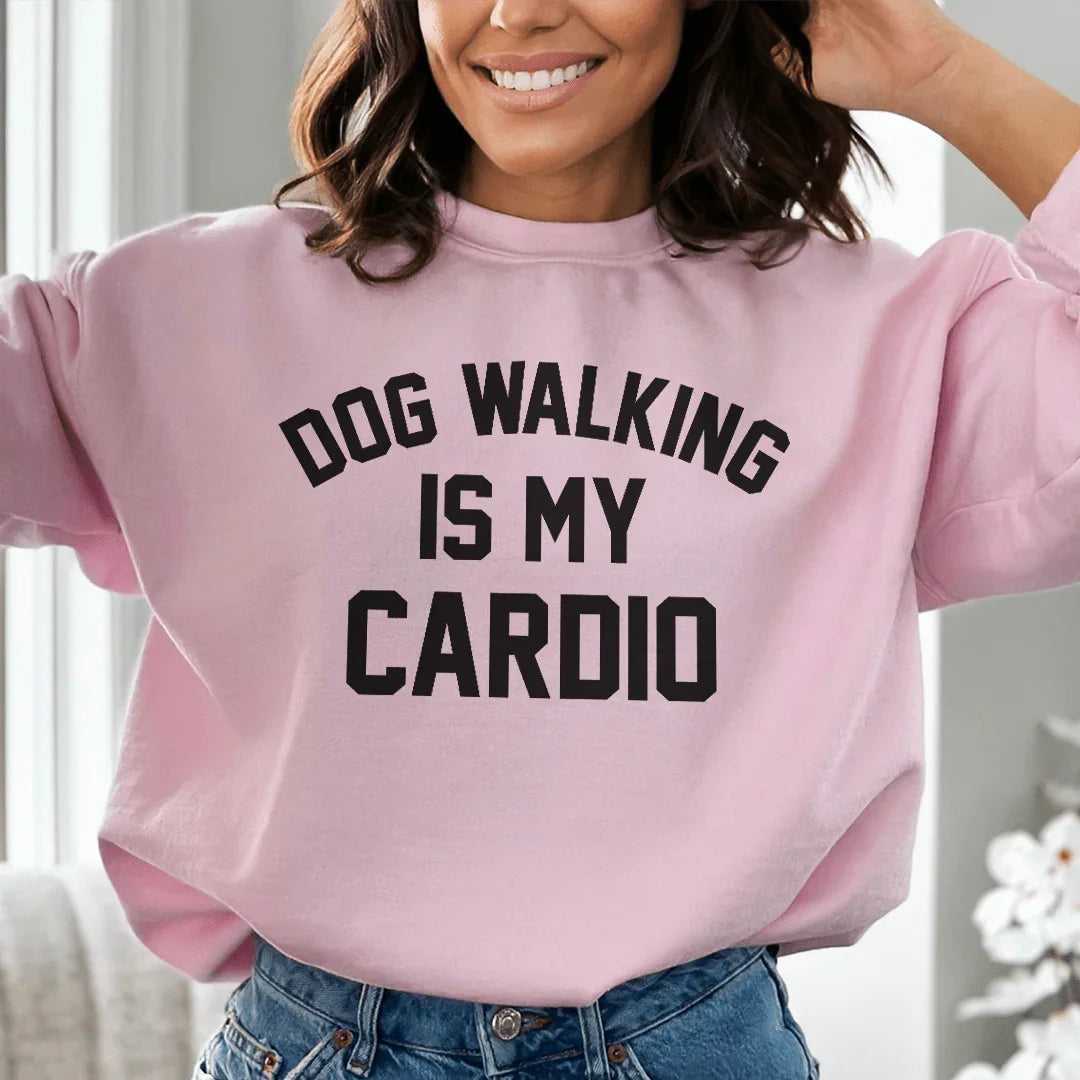 Dog Walking Is My Cardio Sweatshirt product image 1