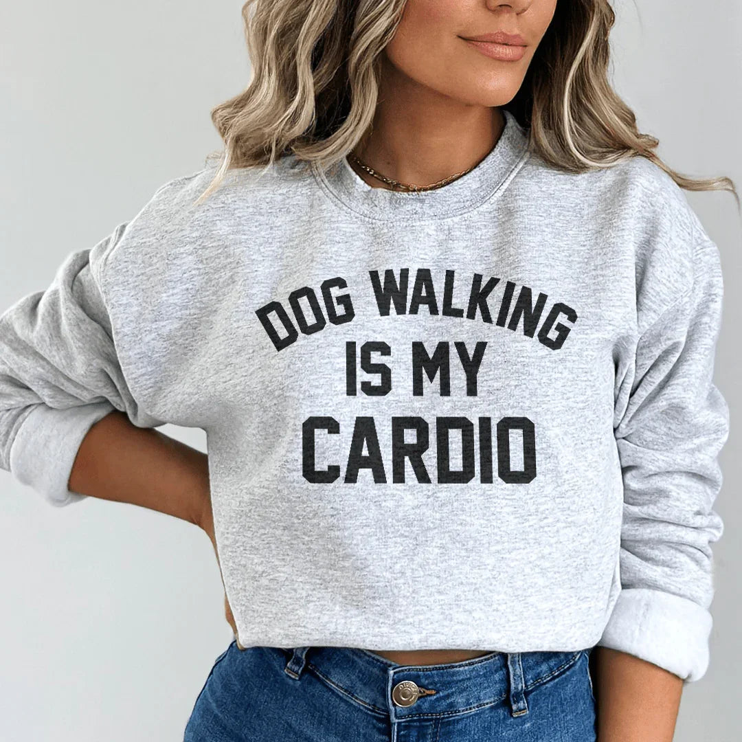 Dog Walking Is My Cardio Sweatshirt product image 3