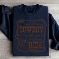 Western Rodeo Graphic Fleece Pullover – \"Don't Call Him A Cowboy Until You've Seen Him Ride\"