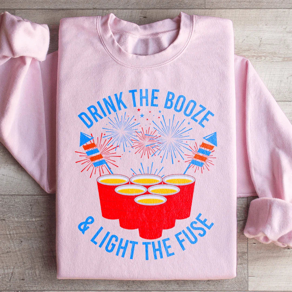 Retro Fourth Of July Party Graphic Crewneck – "Drink The product image 3