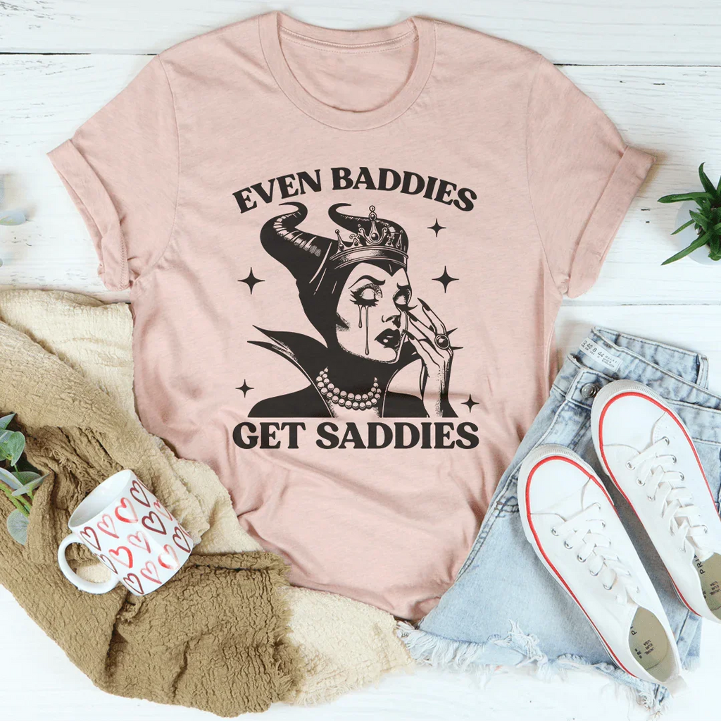 Even Baddies Get Saddies Tee product image 3