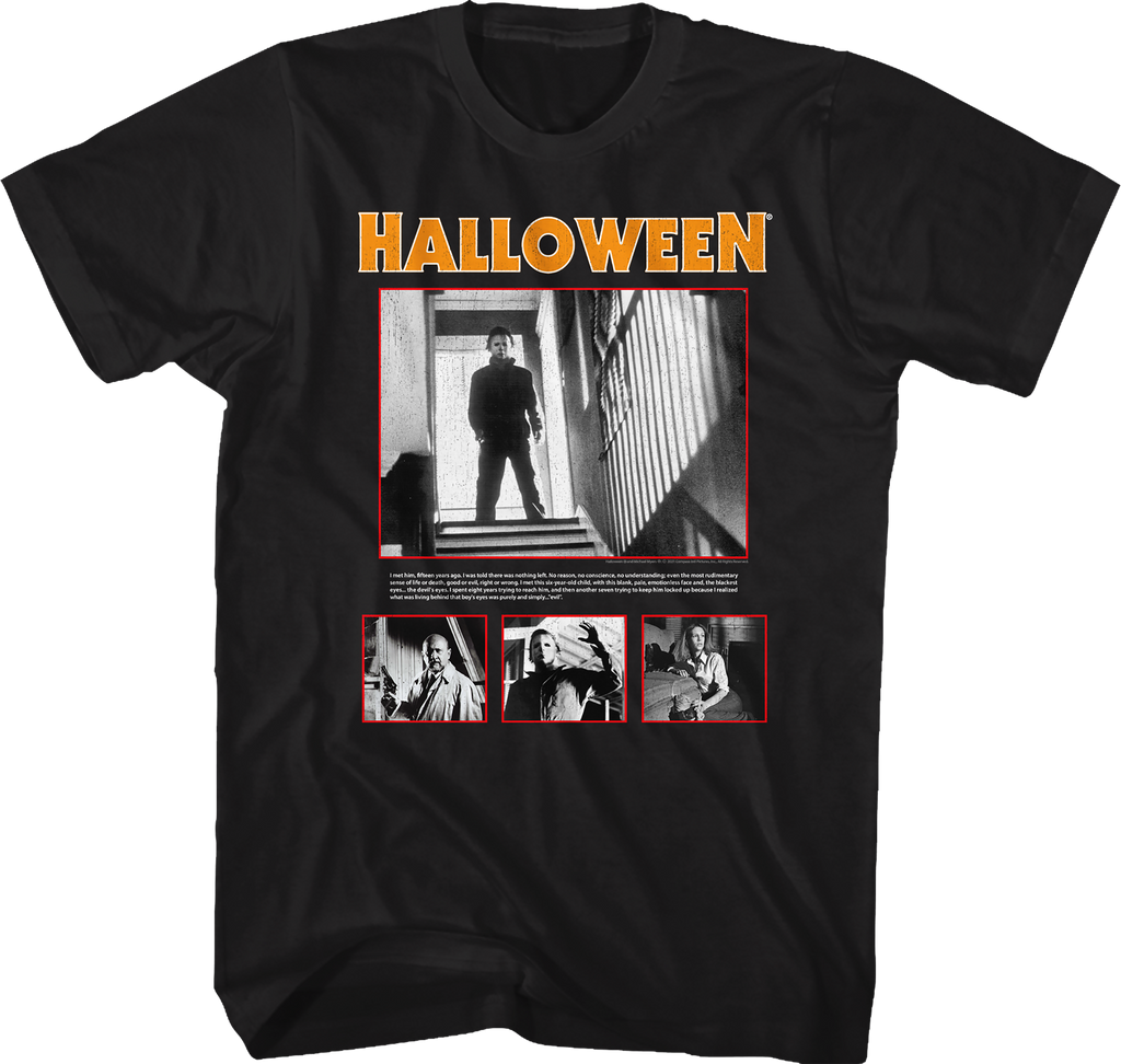 Evil Collage Halloween T-Shirt product image 1