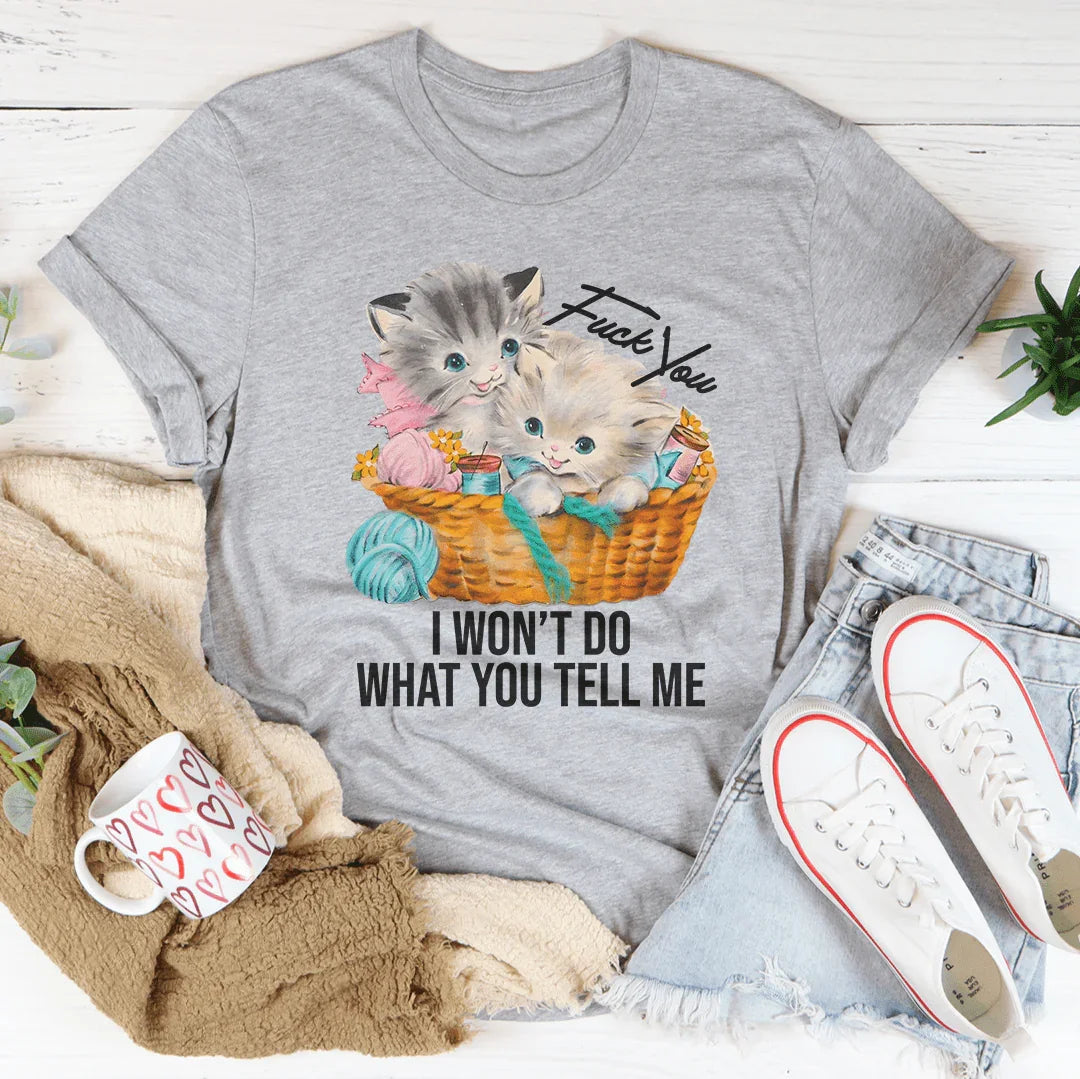 Unfiltered Lyric Casual Shirt – "F* You I Won't Do What product image 4