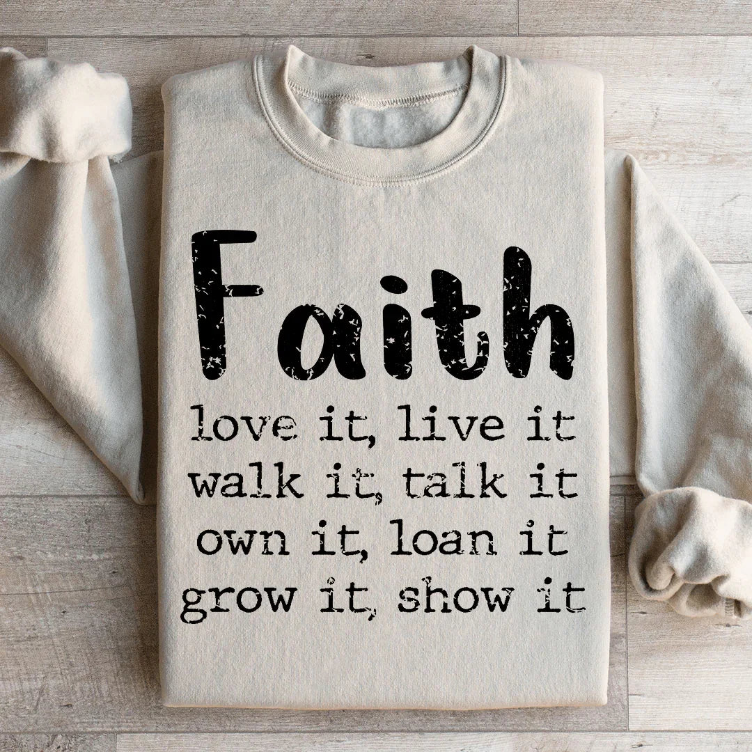 Faith Love It Live It Sweatshirt product image 1