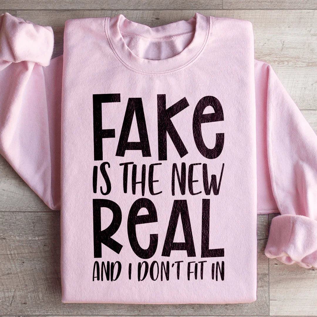 Fake Is The New Real Sweatshirt product image 4