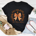 Fall For Jesus He Never Leaves Tee product image 1
