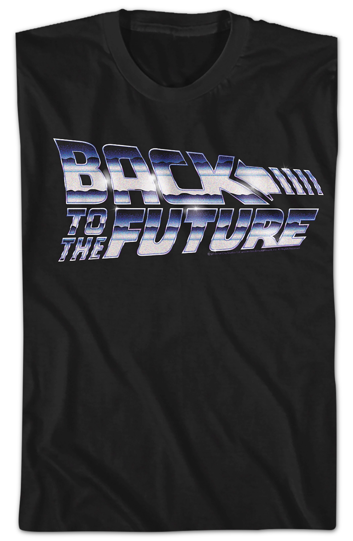 Faux Chrome Logo Back To The Future T-Shirt product image 2