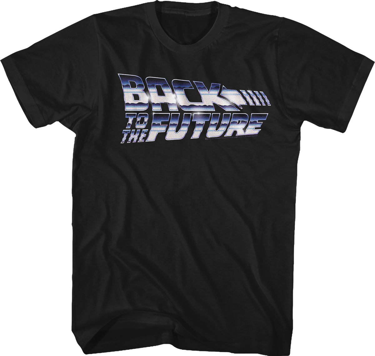 Faux Chrome Logo Back To The Future T-Shirt product image 1