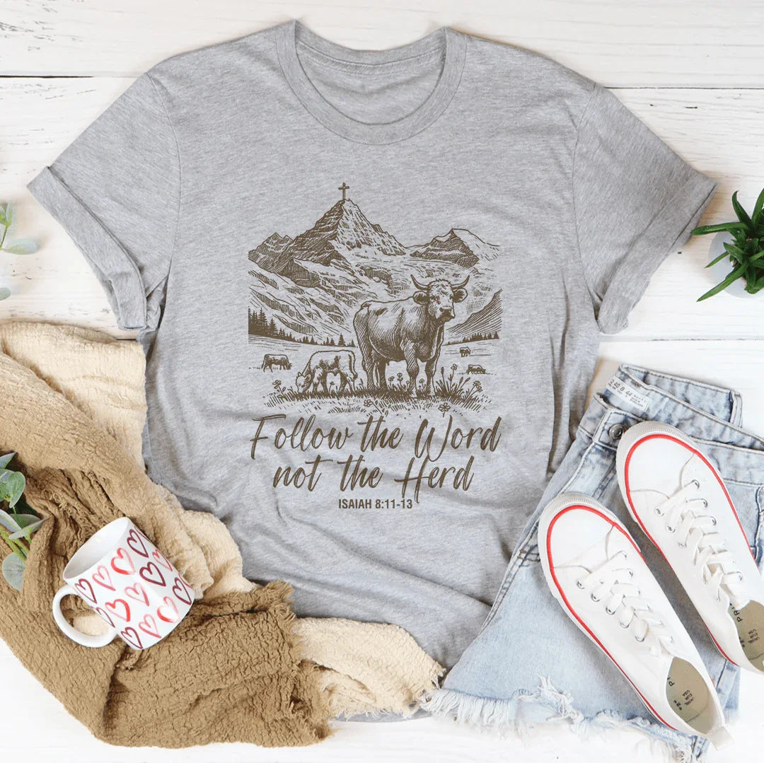 Follow The Word Not Herd Isaiah Tee product image 3