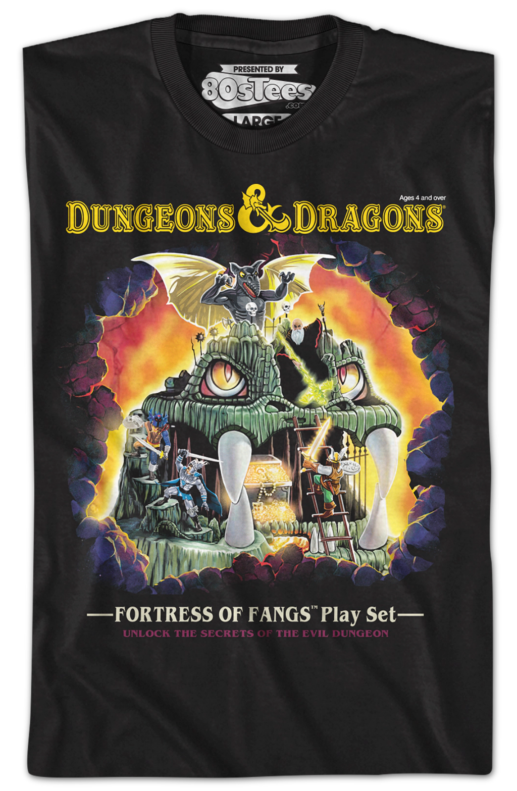 Fortress Of Fangs Dungeons & Dragons T-Shirt product image 2