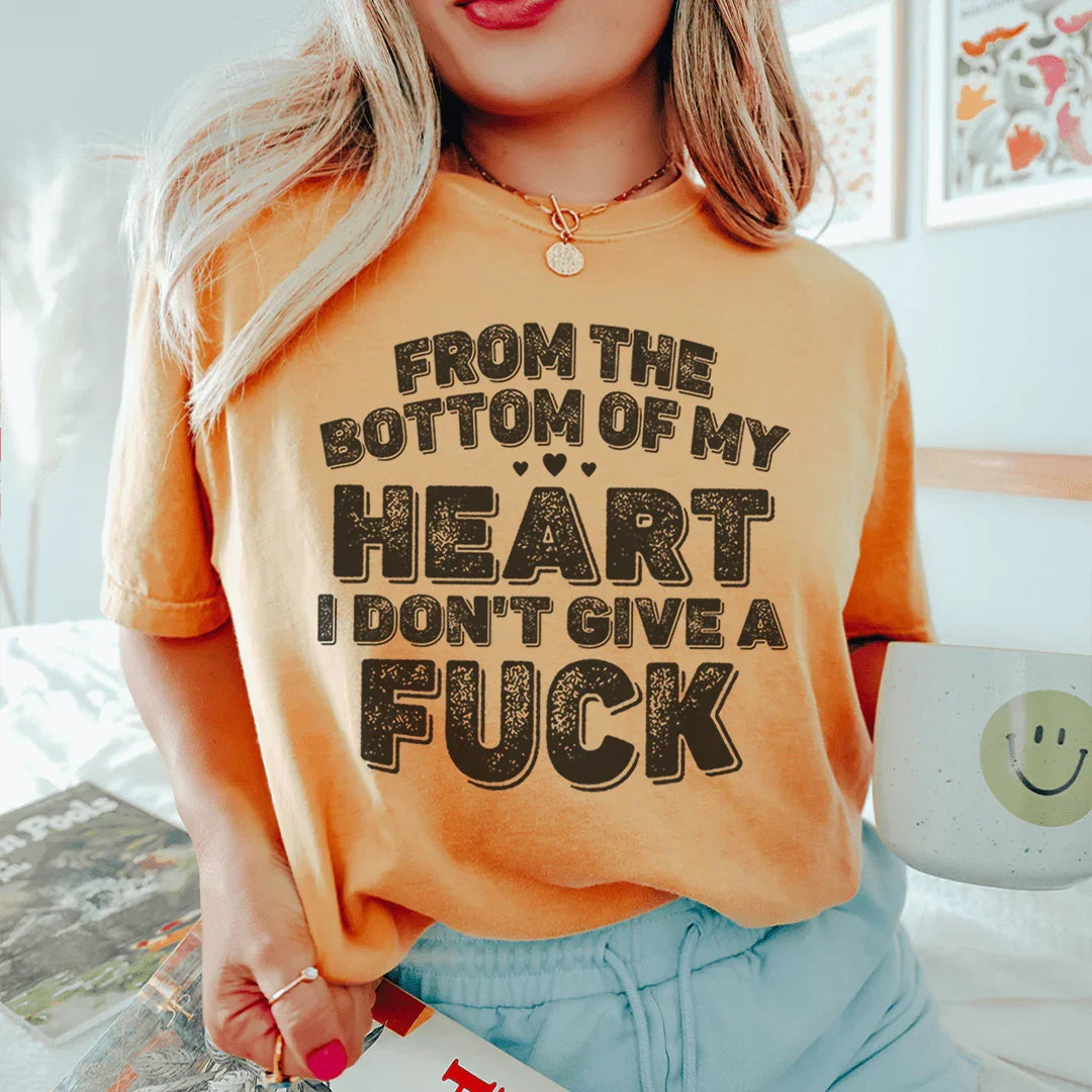 Snarky Quote Graphic T-Shirt – "From The Bottom Of My Heart product image 3
