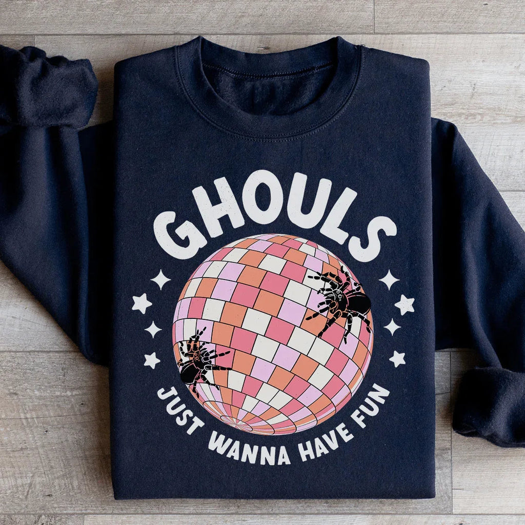 Ghouls Just Wanna Have Fun Retro Sweatshirt product image 1