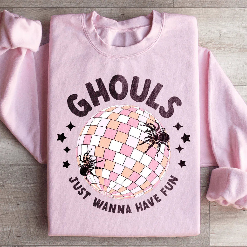 Ghouls Just Wanna Have Fun Retro Sweatshirt product image 3