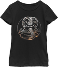Girls Youth Faux Chrome Logo Cobra Kai Shirt product image 1