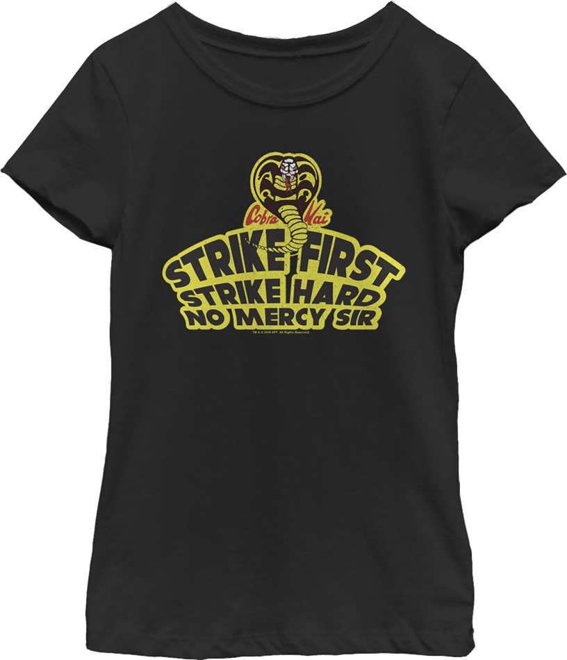 Girls Youth Way Of The Fist Cobra Kai Shirt product image 1
