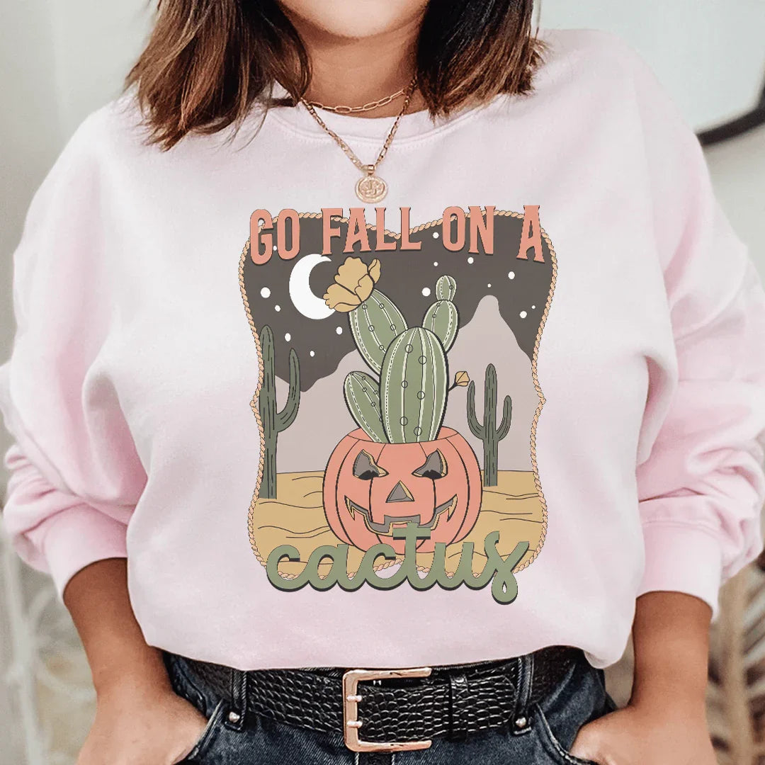 Go Fall On A Cactus Sweatshirt product image 2