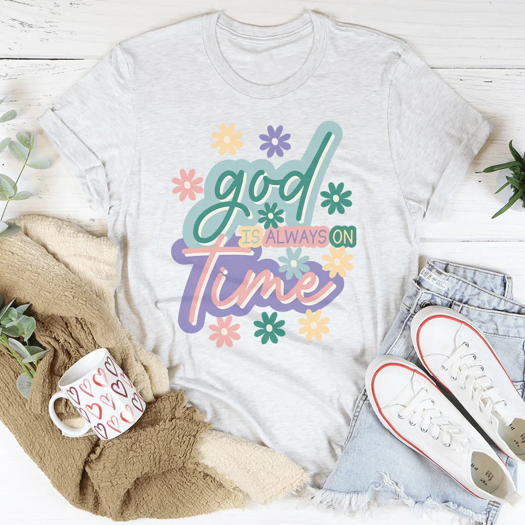 God Is Always On Time Tee product image 2