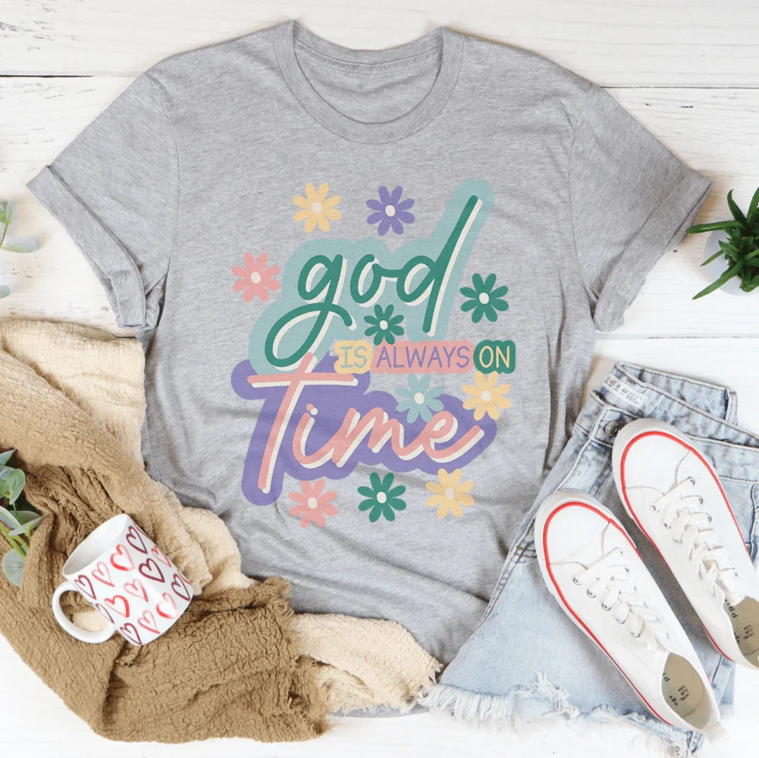 God Is Always On Time Tee product image 4