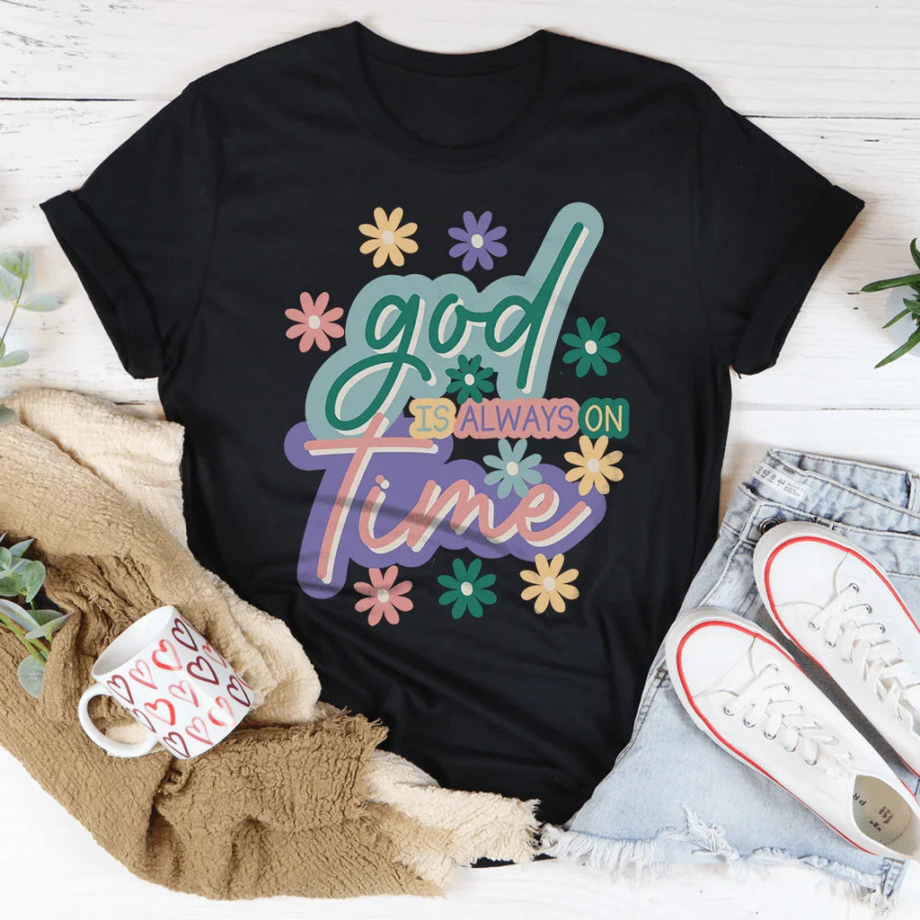 God Is Always On Time Tee product image 3