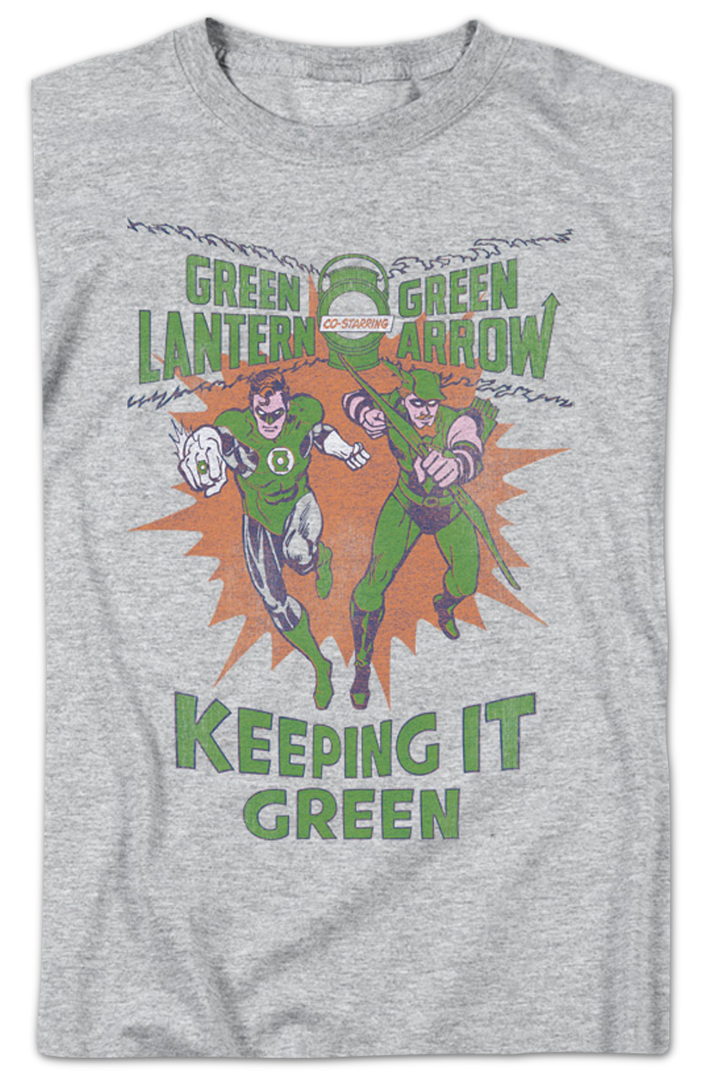 Green Lantern And Arrow Keeping It DC Comics T-Shirt product image 2