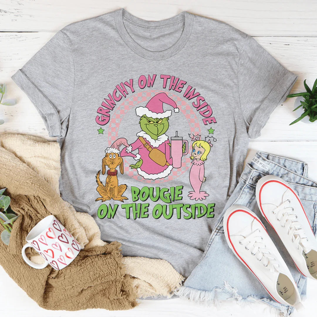 Grinchy On The Inside Bougie On Outside Tee product image 2