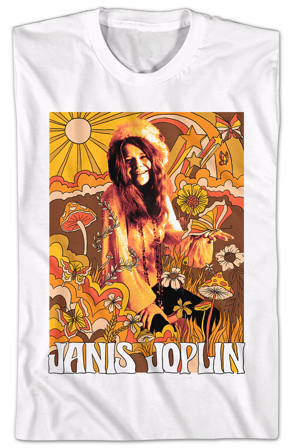 Groovy Drawings Janis Joplin T-Shirt product image 2