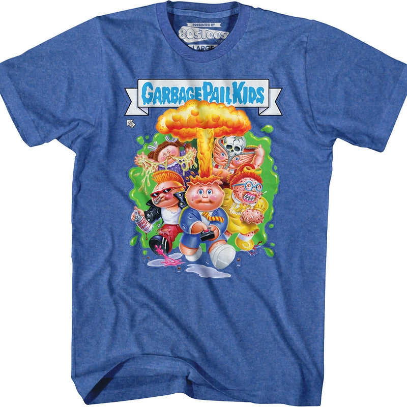 Group Sticker Garbage Pail Kids T-Shirt
