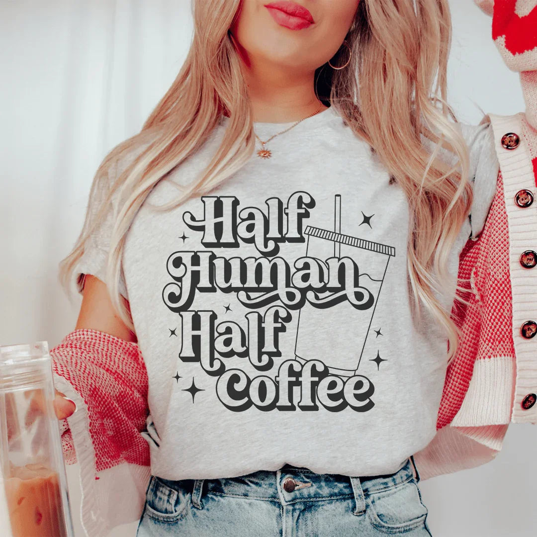 Half Human Coffee Tee product image 1