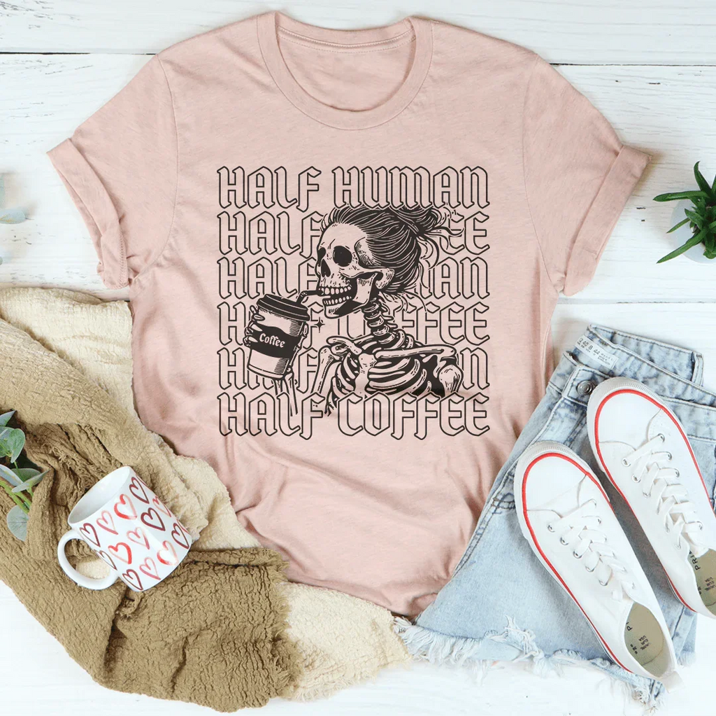Half Human Coffee Tee product image 2