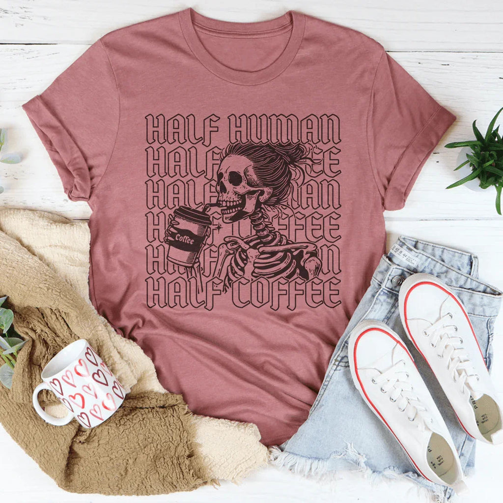 Half Human Coffee Tee product image 1