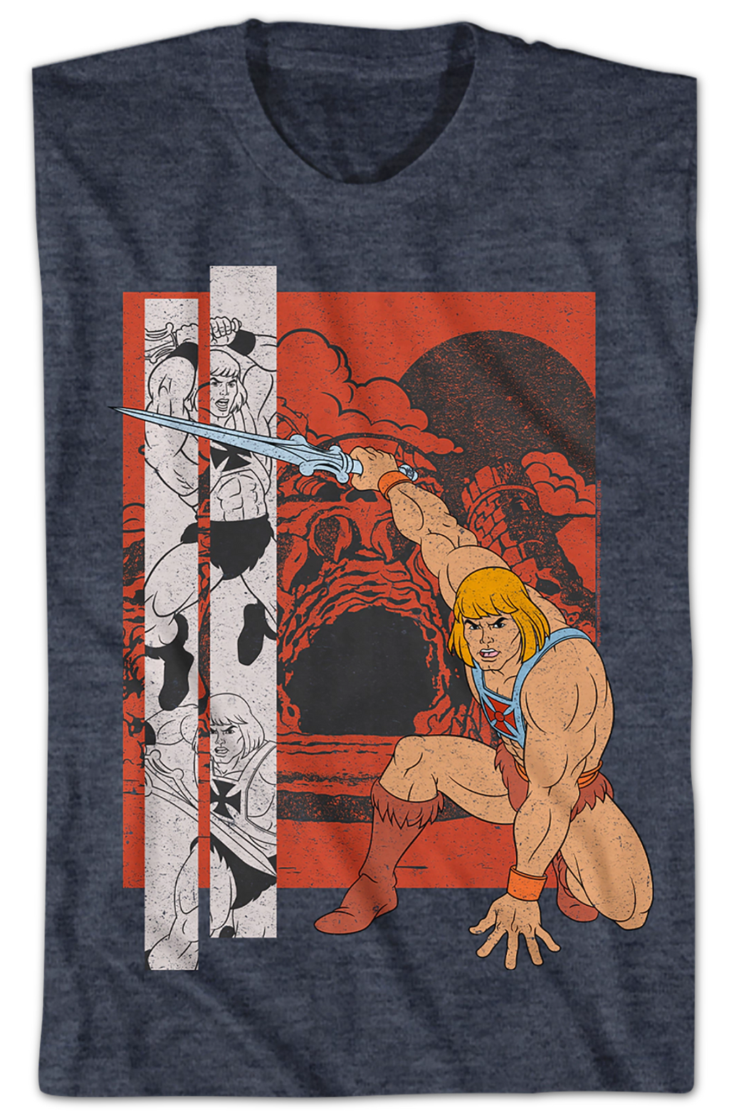 He-Man Action Pose Collage Masters of the Universe T-Shirt product image 2