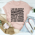 I Am An Overly Emotional Unemotional Clingy Tee product image 1
