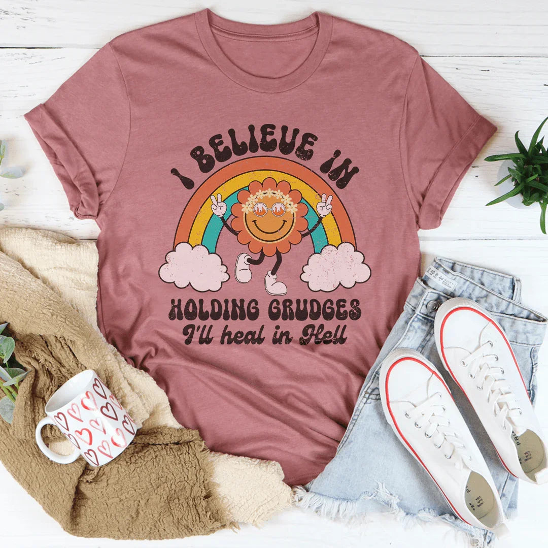 I Believe In Holding Grudges I'll Heal In Hell Tee product image 4