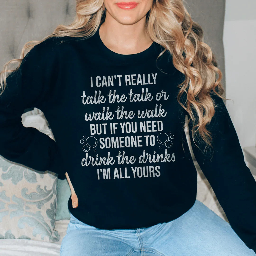 I Can't Really Talk The Or Walk Sweatshirt product image 1
