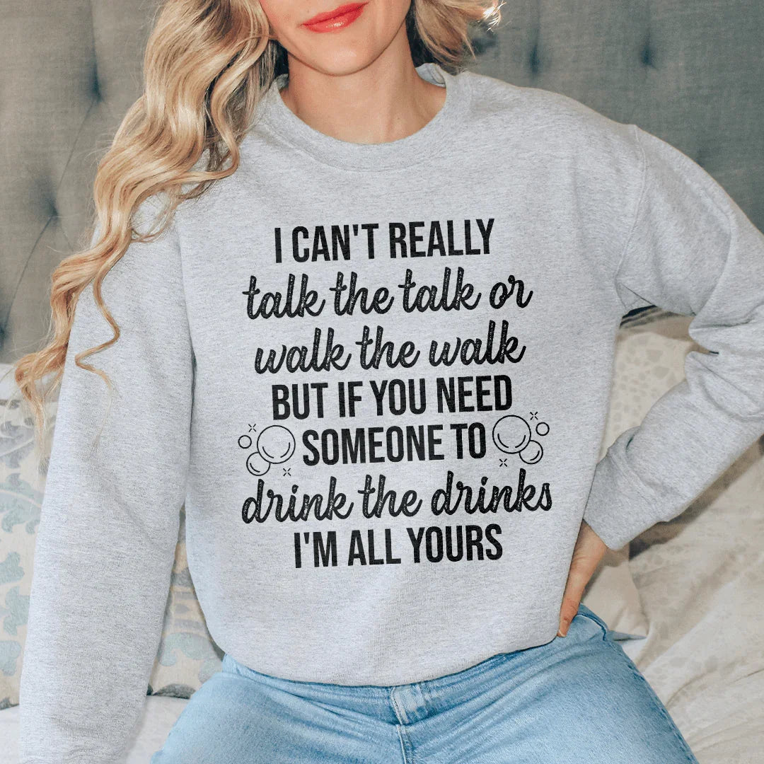 I Can't Really Talk The Or Walk Sweatshirt product image 2