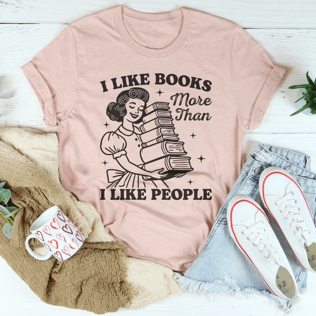 I Like Books More Than I People Tee product image 3