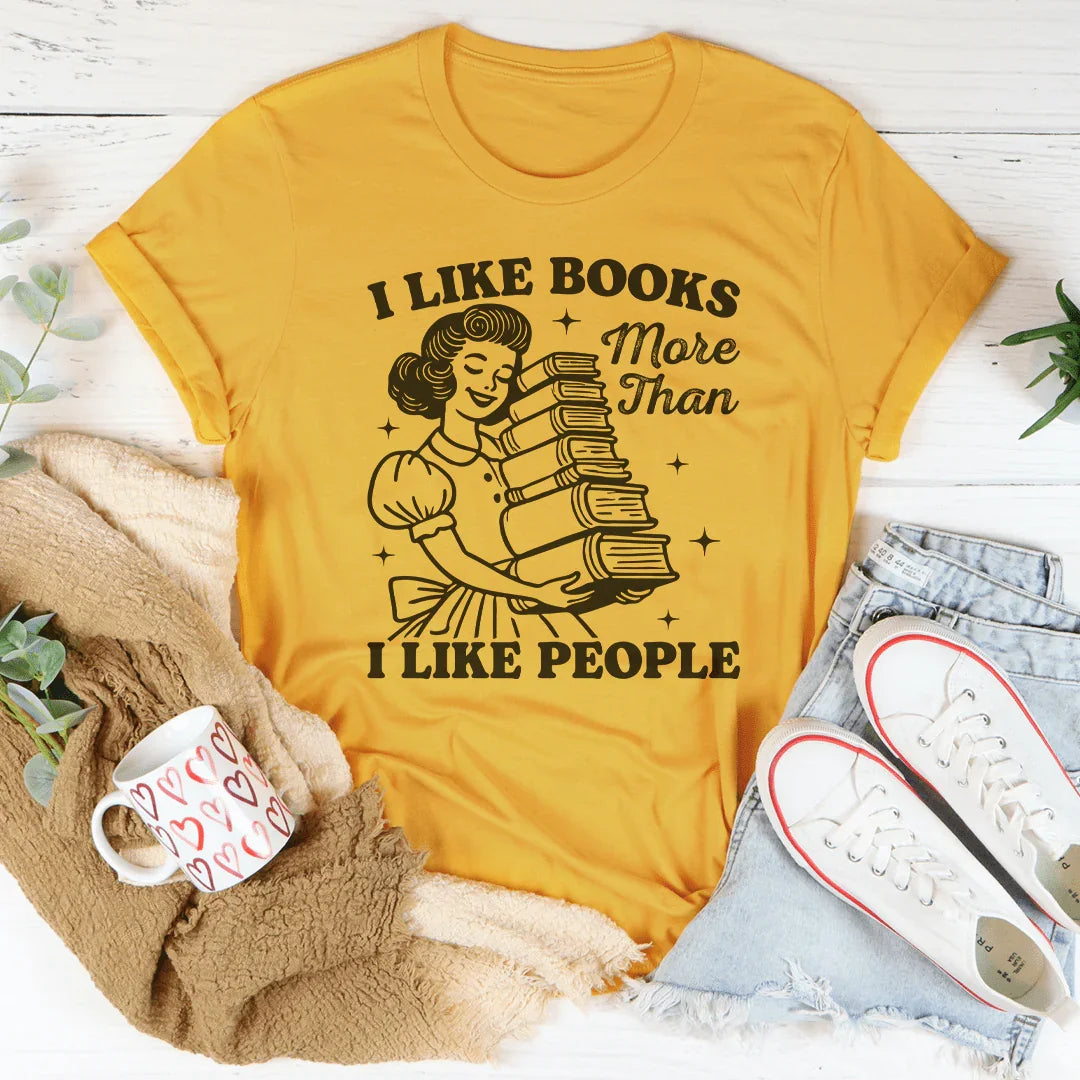 I Like Books More Than I People Tee product image 1