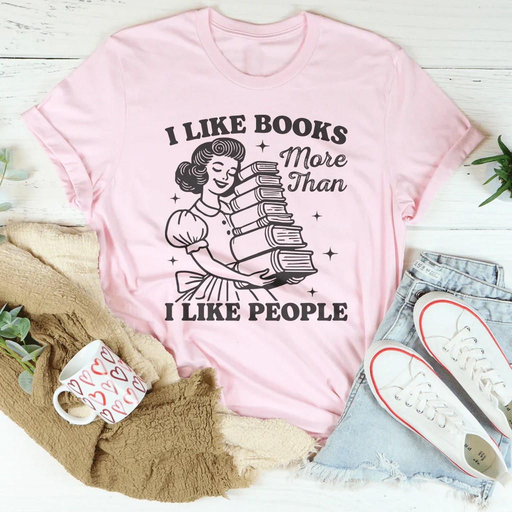 I Like Books More Than I People Tee product image 4