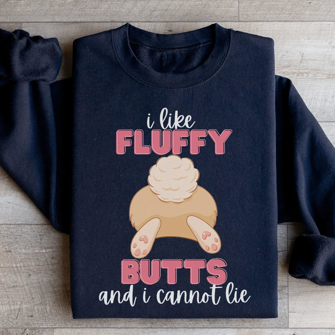 I Like Fluffy Butts And I Cannot Lie Sweatshirt product image 2