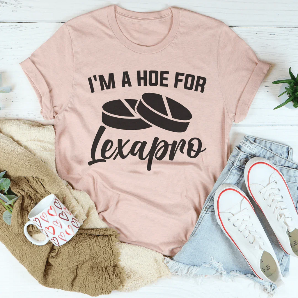 Unfiltered Quote Short-Sleeve Tee – "I'm A How For Lexapro" product image 4