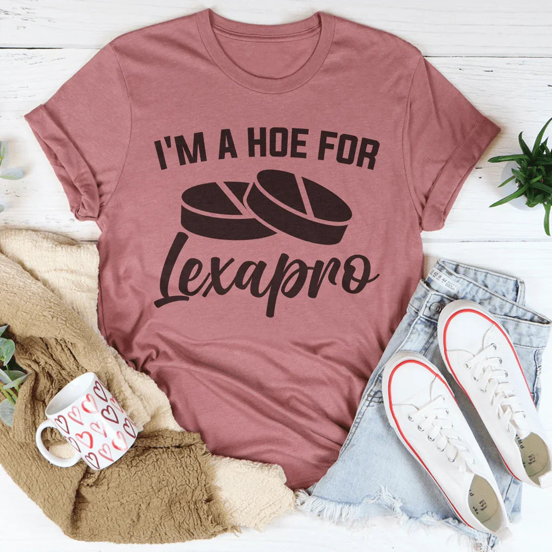 Unfiltered Quote Short-Sleeve Tee – "I'm A How For Lexapro" product image 3