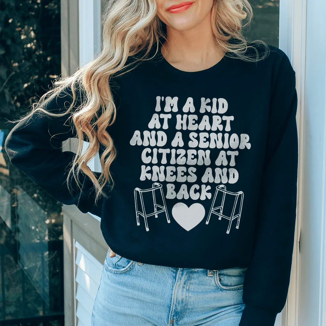I'm A Kid At Heart And A Senior Sitizen Sweatshirt product image 3