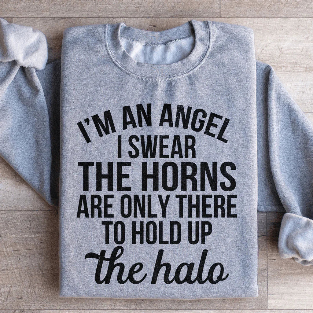 I'm An Angel I Swear Sweatshirt product image 3