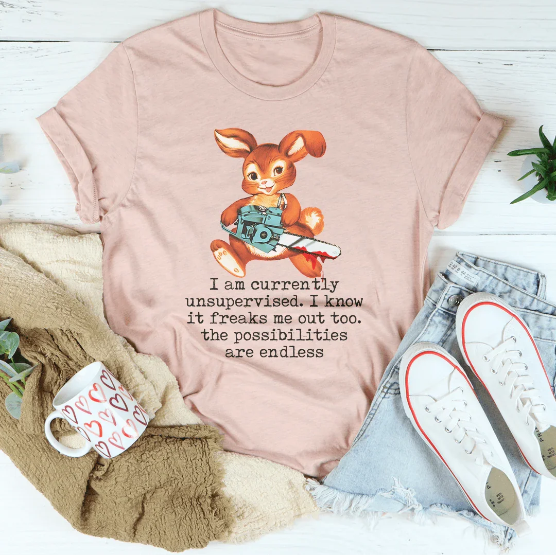 Bunny With A Chainsaw Tee product image 1