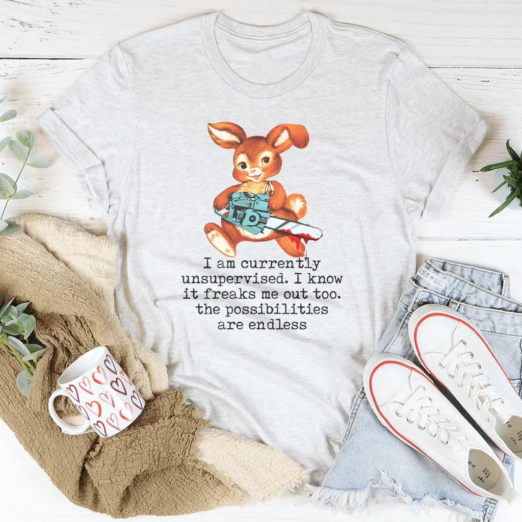 Bunny With A Chainsaw Tee product image 2